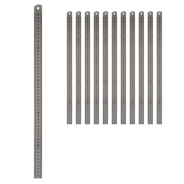 블루마토 스틸자I-11 50cm x 0.5mm, 혼합 색상, 12개입
