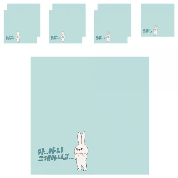 디자인매드 떡메모지 토리 85 X 85 Mm 100p 03 그게아니고 8개입