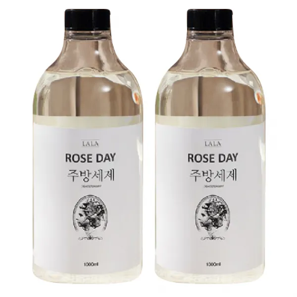 로즈데이 라라 액체 주방세제, 1L, 2개입