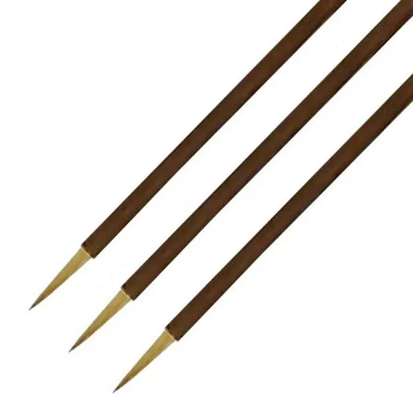 칠성 서예동양화캘리 모 비간 붓, 5 x 25 mm, 3개입