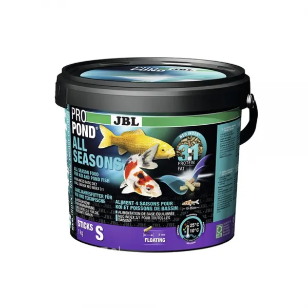 JBL 프로폰드S 올시즌 비단잉어 말통 사료, 5.5L, 1개