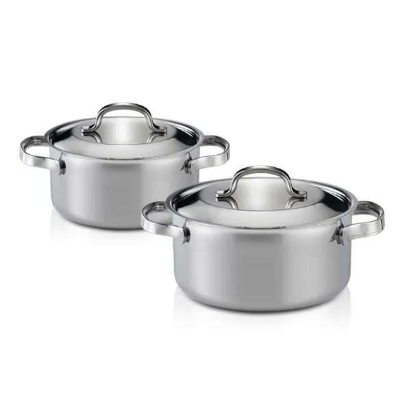 한일스텐레스 샤인 통3중 냄비세트 2개 단일 색상 양수 18cm +양수 20cm