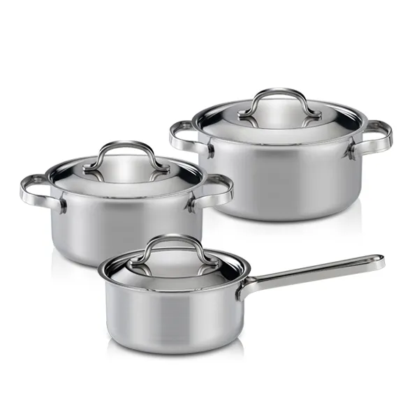 한일스텐레스 샤인 통3중 냄비세트 2개 단일 색상 편수 16cm + 양수 18cm + 양수 20cm