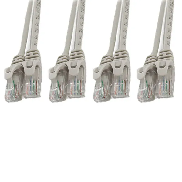 대원 CAT6 UTP 기가비트 이더넷 랜케이블 15m, 그레이, 4개입