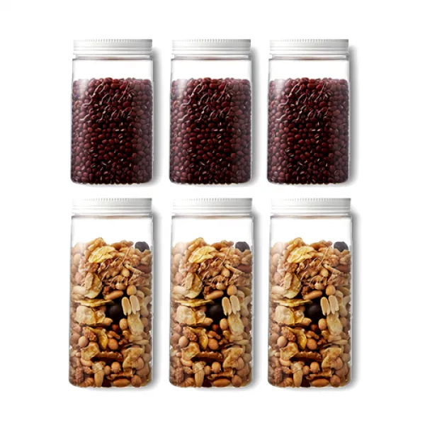 락앤락 도어포켓 캐니스터 용기세트 750ml X 3p + 1l X 3p 1세트