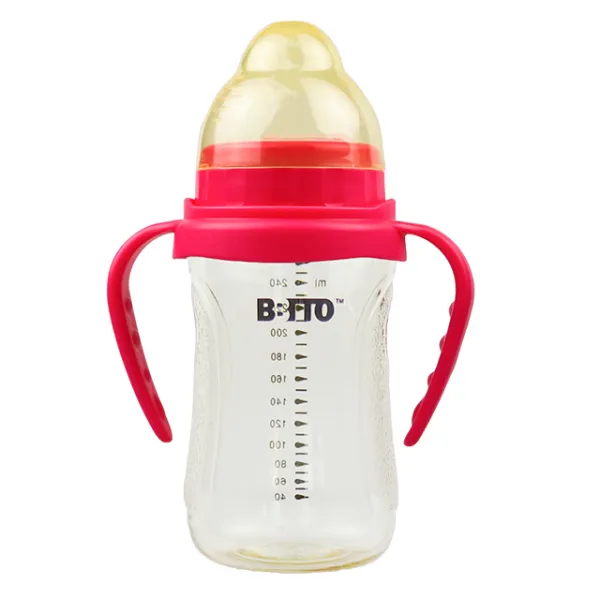 비비또 PES 젖병 260ml, 노꼭지, 핑크