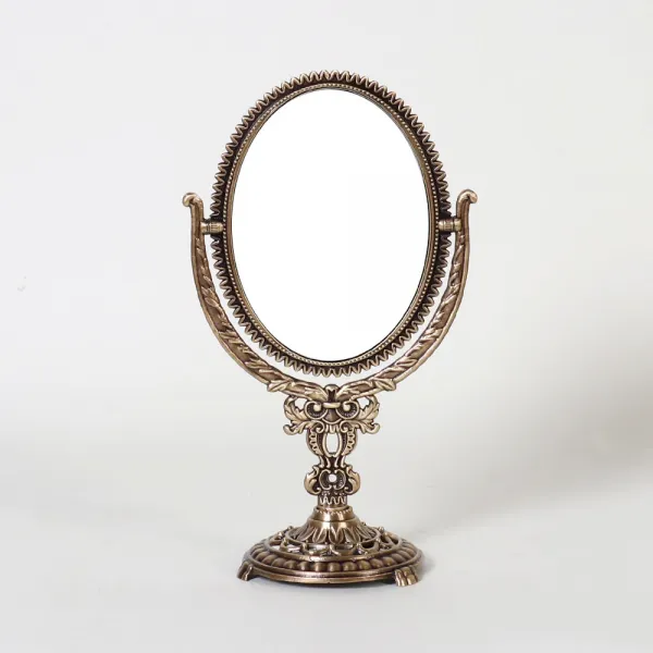 크레디스 엔틱메탈 스텐딩 월계수 화장대거울 스몰 신주