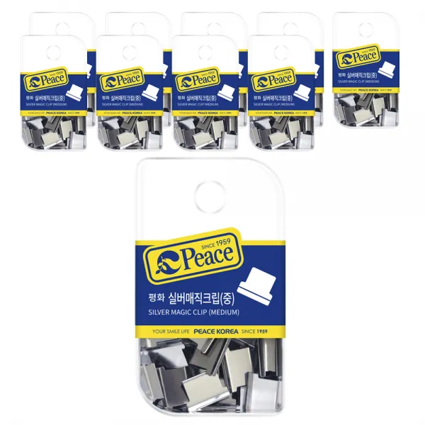 피스코리아 실버 매직크립 행거용 중 10개입