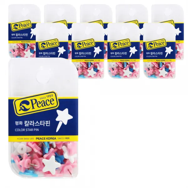 피스코리아 칼라 스타핀 행거용 1개입 10개
