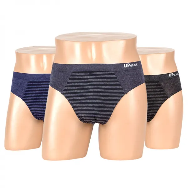 업스케일 고탄력 스판 브리프 멜란지 3012 3p세트