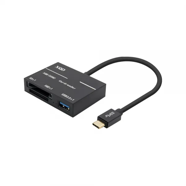 컴스 Usb 3.1 카드리더기 C타입 To Usb 3.0 1port Sd Xqd Fw398 단일 색상