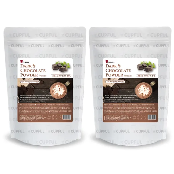 컵풀 다크초코 파우더, 500g, 2개