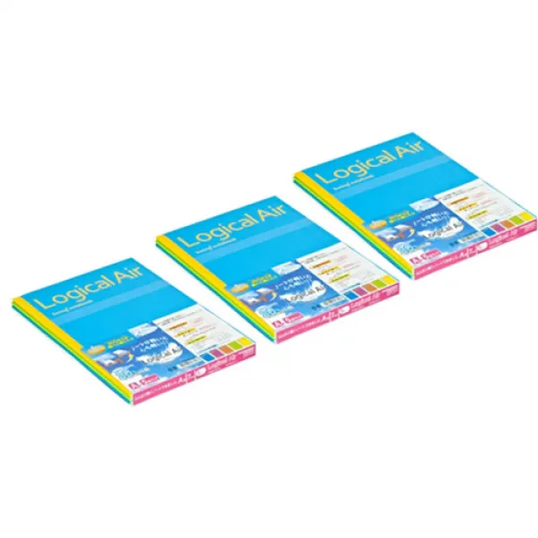 나카바야시 Logical Air 괘선 경량노트 B5 5종 혼합 색상 3세트