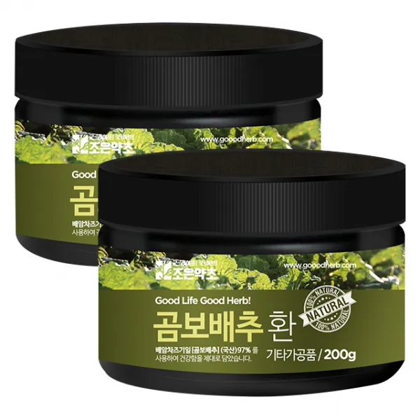 조은약초 프리미엄 곰보배추환, 200g, 2개