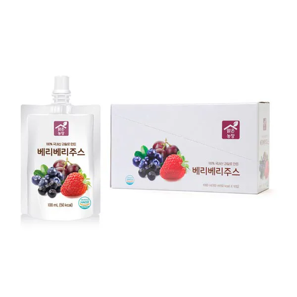 맑은농장 베리베리주스, 100ml, 10개입