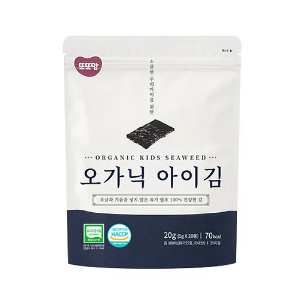 또또맘 오가닉 아이김 20p 김맛 1개