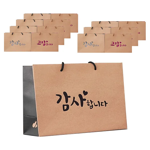 포포팬시 감동 크라프트 쇼핑백 15p, 랜덤 발송