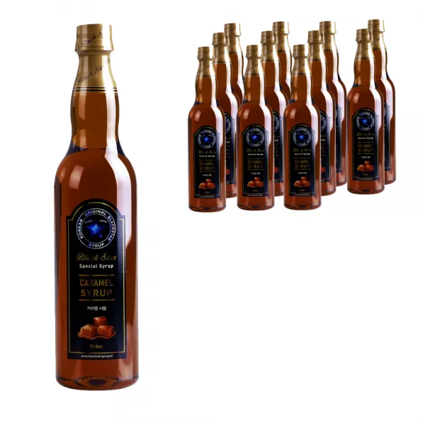 블랙스타 카라멜 시럽, 750ml, 12개입
