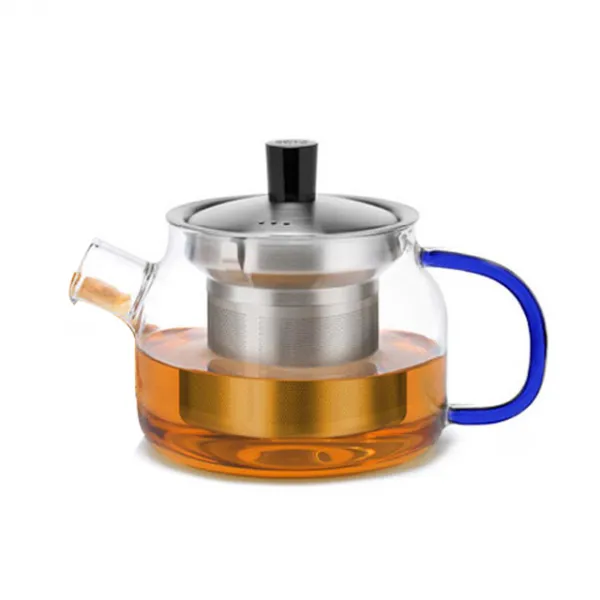 사마 내열유리 티포트 S048, 블루핸들, 470ml