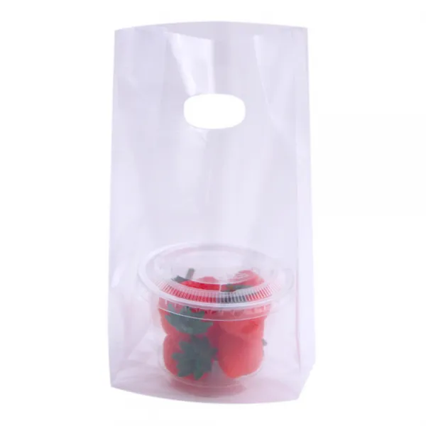 봄91 F 9 270ml 평면형 투명 디저트컵 50p + Pe 비닐 쇼핑백미니 50p 1세트