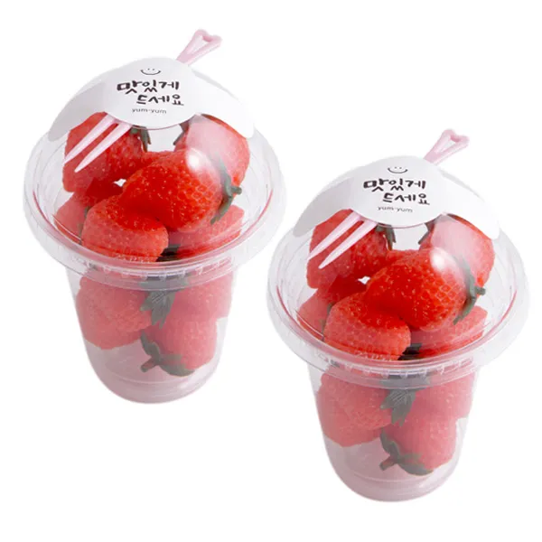 봄91 D 11 330ml 돔형 디저트컵 50p + 맛있게드세요캔디팝 스티커 50p + 포크 랜덤 발송 50p 1세트