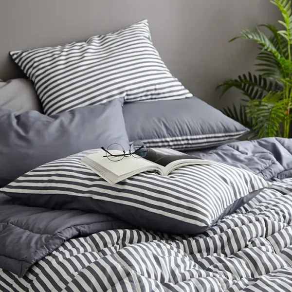 아이르 로우 60수 아사면 차렵이불 차콜