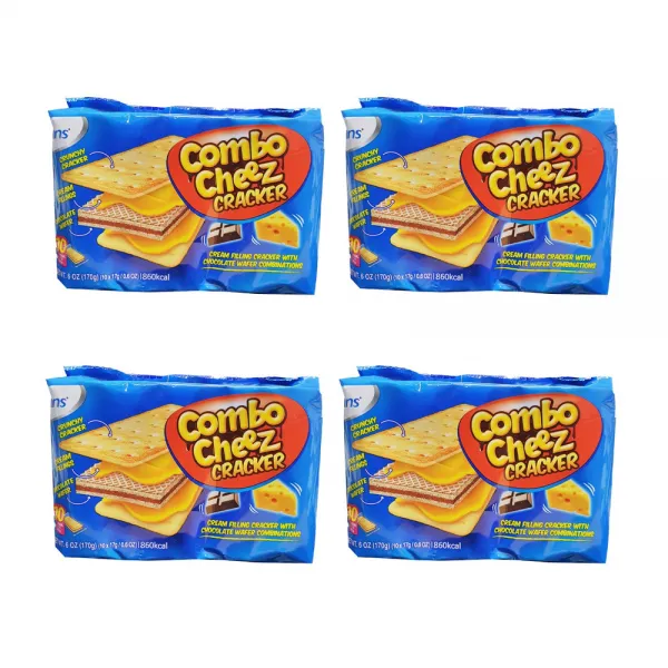 얀스푸드 콤보 치즈 크래커 170g 4개입