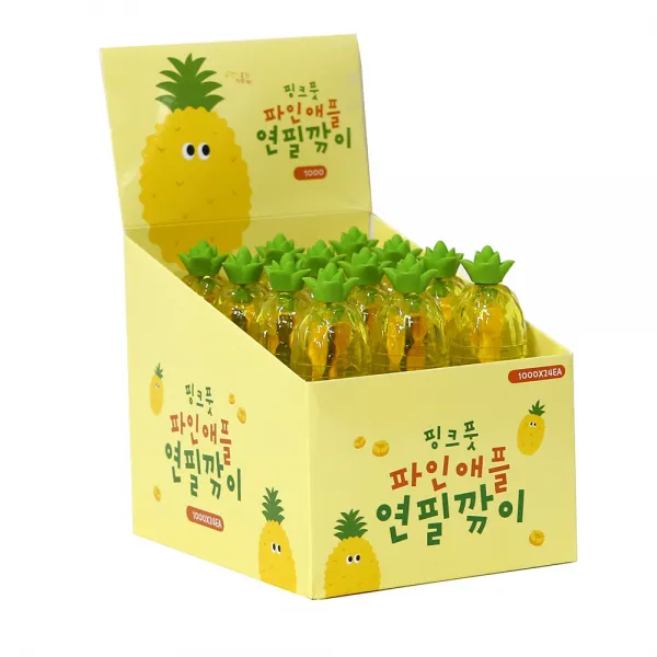 핑크풋 1000 파인애플연필깎이 랜덤 발송 24개입