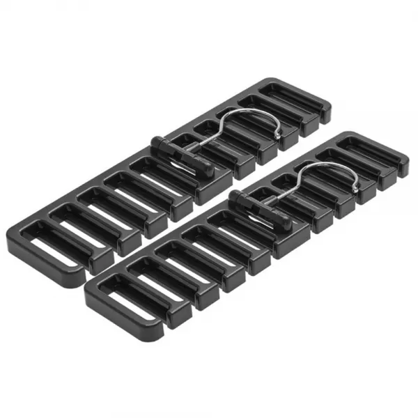 모나코올리브 10구 벨트 넥타이 걸이 블랙 2개입