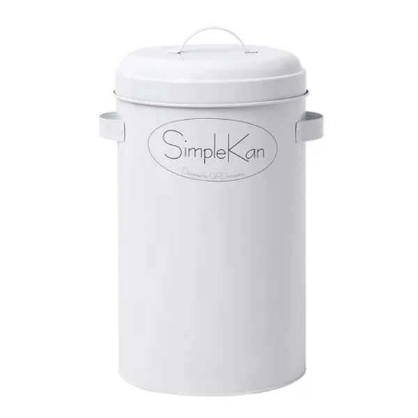 지알디컴퍼니 심플캔 종량제 휴지통 20L, 화이트, 1개