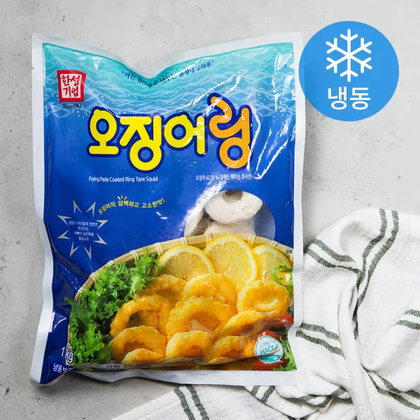 한성기업 오징어링 냉동 1kg 1개