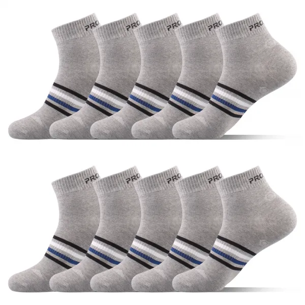 프로스펙스 남성용 C19타입 스포츠캐쥬얼 단목 양말 10족 그레이