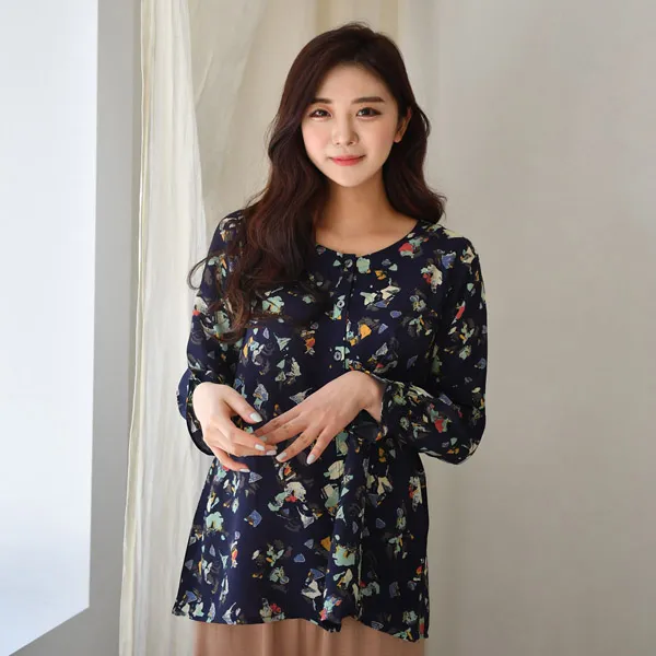 속옷미인 여성용 풍기인견 에르센 9부 블라우스 상의