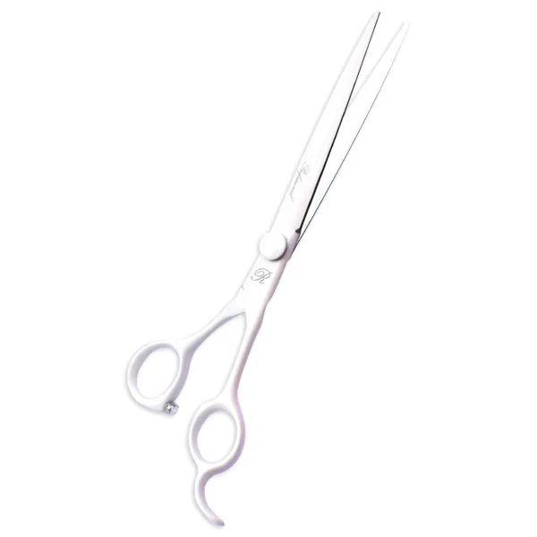 리케이 반려동물 블런트 칼라 민가위 B-6070 20cm, 화이트, 1개
