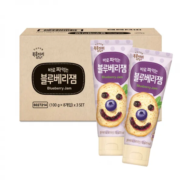 복음자리 바로 짜먹는 블루베리잼, 100g, 24개입