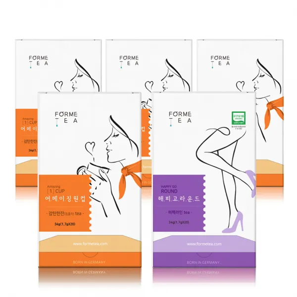 포미티 어메이징 원 컵 감탄한잔 34g x 4p + 해피고라운드 퍼펙라인 34g, 1세트