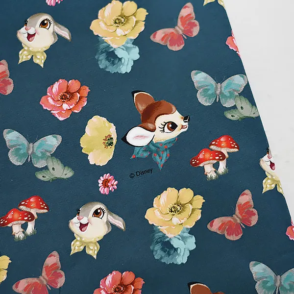 코튼빌 Dtp 코튼 20수 밤비덤퍼 원단 블루