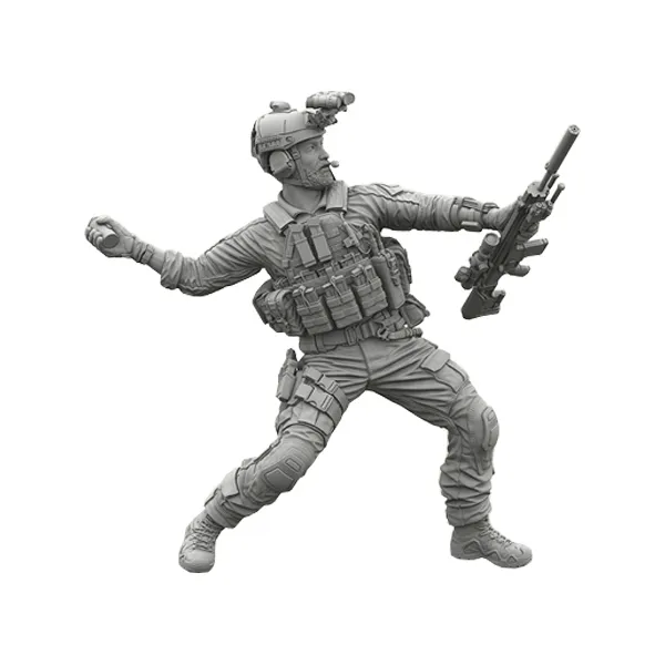 레전드 1:16 US NAVY SEAL SCAR Mk 20 Sniper throwing an M18 프라모델 LF3D16007, 1개