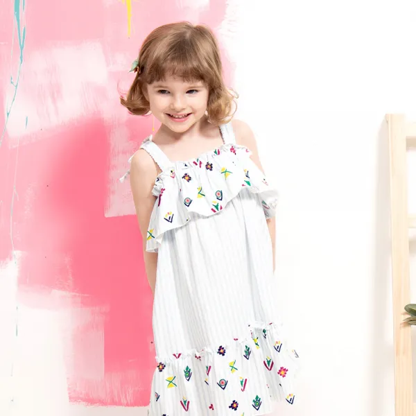 월튼키즈 여아용 쿨썸머 바캉스 민소매 원피스