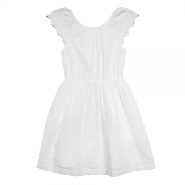 갭 여아용 아일릿 플러터 슬리브 드레스