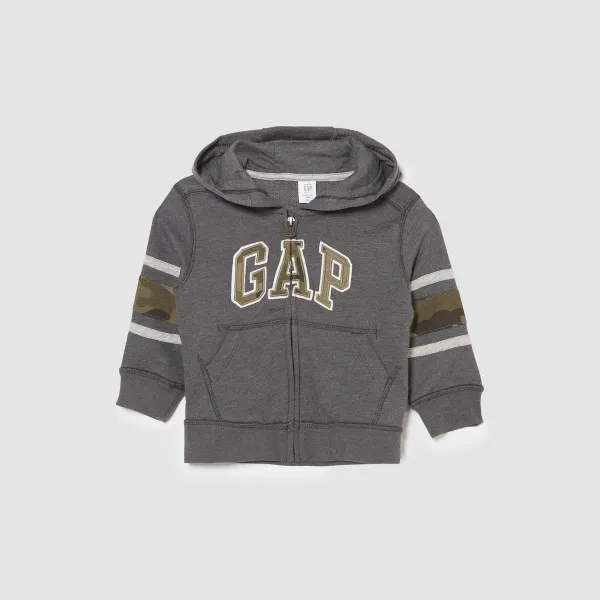 갭 남아용 토들러 로고 풀 집 후드 스웨트 셔츠