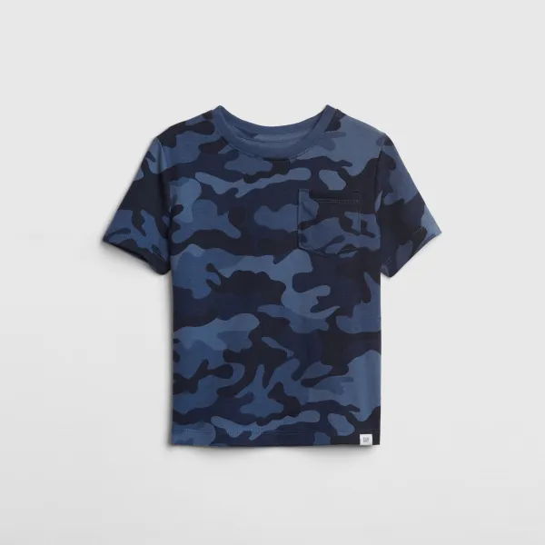 갭 남아용 토들러 프린트 포켓 반팔 티셔츠