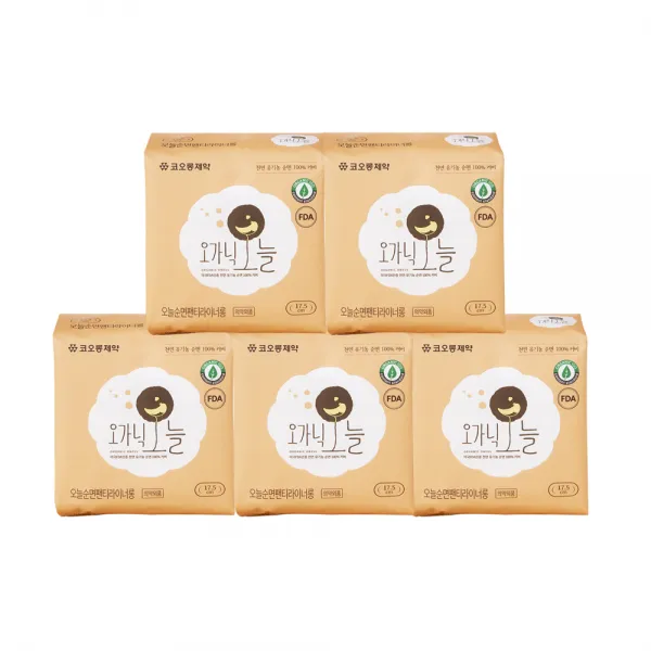 오가닉오늘 롱 팬티라이너 20개입 5개