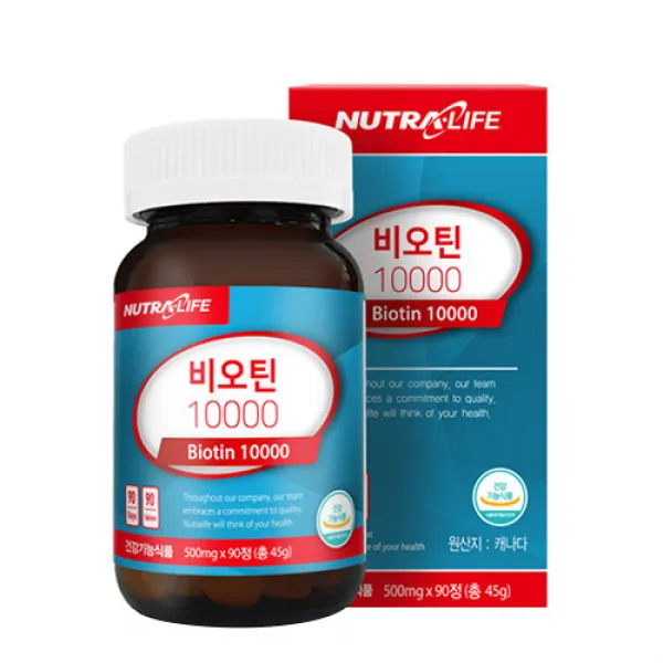 뉴트라라이프 비오틴 10000 90정 1개