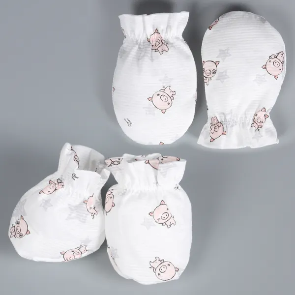 오가닉붐 피기 손싸개 + 발싸개 여름용