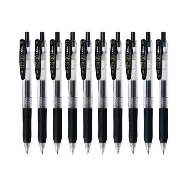 제브라 중성펜 사라사클립 Jjb15 0.7mm 흑색 10개입