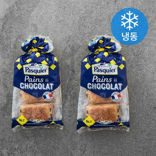 파스키에 팡 오 쇼콜라 6개입 (냉동), 270g, 2개