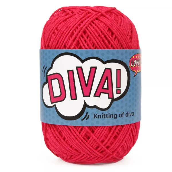 실바람 디바 뜨개실 14번 락핑크