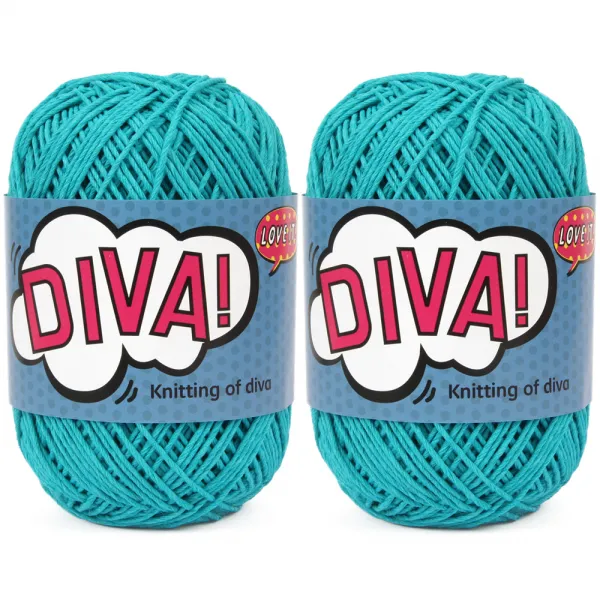 실바람 디바 뜨개실 2p 11번 아쿠아