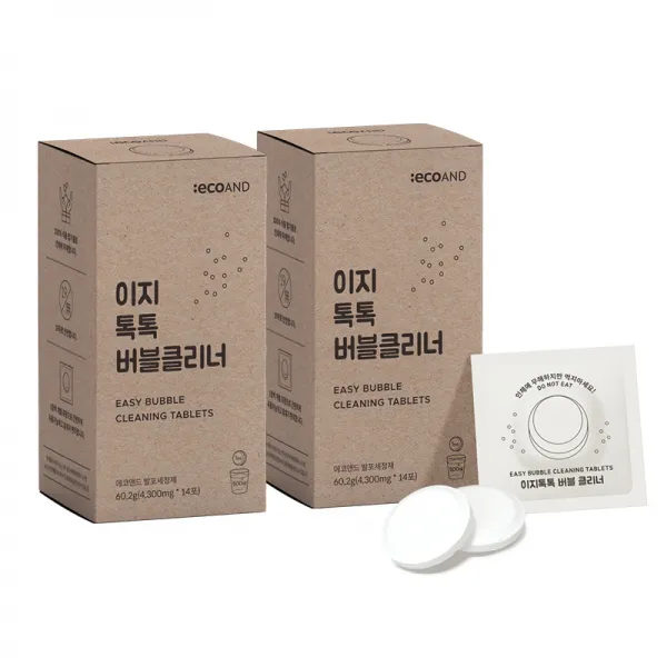 에코앤드 이지 톡톡 버블클리너 세척제, 60.2g, 2개입